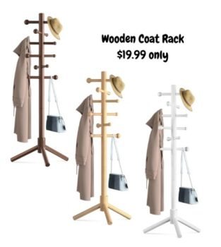 Wooden Coat Rack