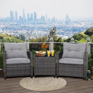 3PCS Patio Rattan Sofa Set At Walmart !!