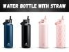 Water Bottle with Straw