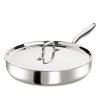 Tri-Ply Stainless Steel Frying Pan with Lid