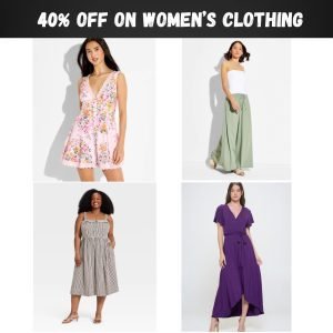 Target is offering Up To 40% Off on Women’s Clothing !