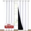 100% Blackout Window Curtain Panels