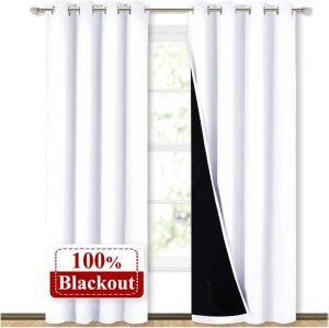 100% Blackout Window Curtain Panels