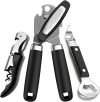3PCS Can Opener Manual , Bottle Opener & Wine Opener