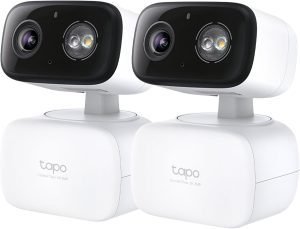 Tapo 2K Indoor/Outdoor Pan/Tilt Wired Security Camera