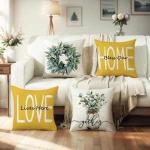 Throw Pillow Covers 18×18 Set of 4