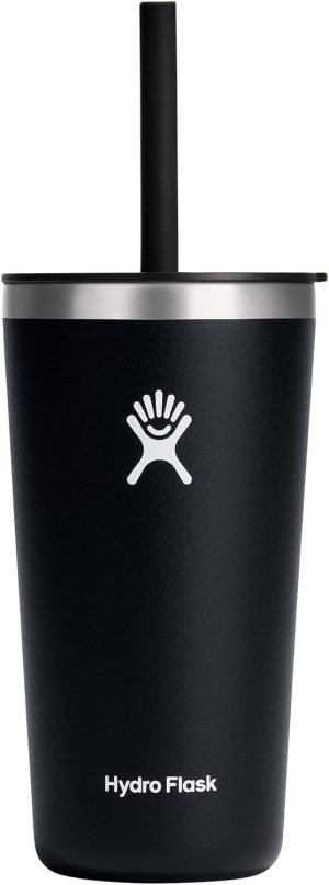 20 OZ All Around Tumbler with Straw Lid  Black
