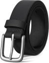 VATAN Men’s Genuine Leather Casual Everyday Jeans Belt 