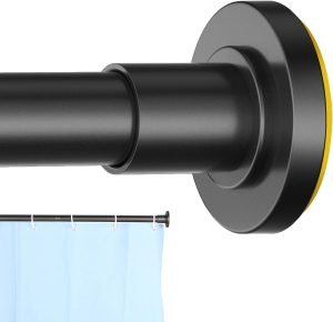 Black Shower Curtain Rod 31–80 Inch
