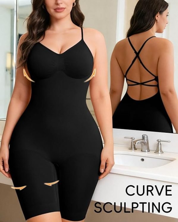 Backless Full Body Shapewear for Women  Tummy Control