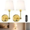 Battery Operated Wall Sconces Set