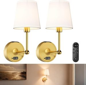 Battery Operated Wall Sconces Set