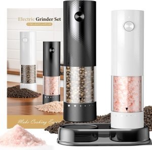 Electric Salt and Pepper Grinder Set