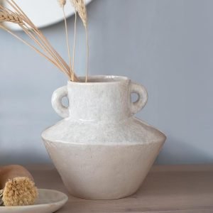 Round Stoneware Vase