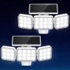 2-Pack Solar Motion Sensor Outdoor Lights
