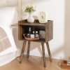 Small Side Table with Storage Shelf