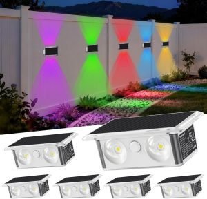 Solar Fence Lights 6 Pack