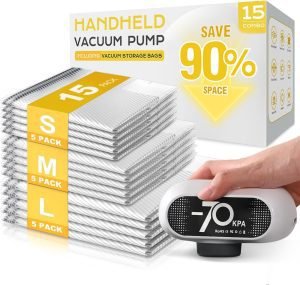 15-Pack Vacuum Storage Bags 