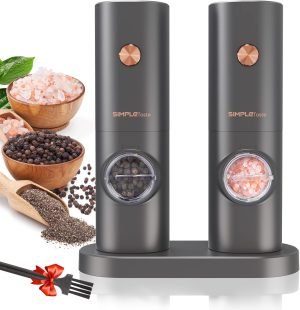 Electric Salt and Pepper Grinder Set