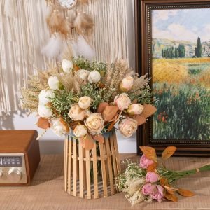 Artificial Dried Roses Bouquet