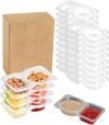 20-Pack Snack Containers with Lids