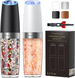 Electric Salt and Pepper Grinder Set