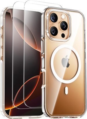 iPhone Case with 2 Screen Protectors