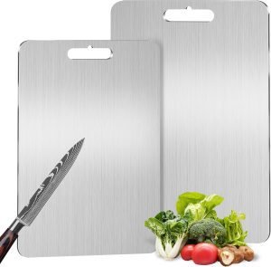 2-Pack Titanium Cutting Board