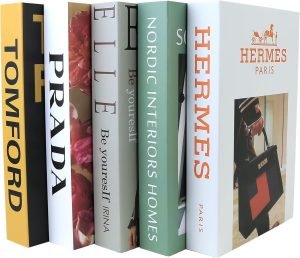 5 Pcs Decorative Books Set