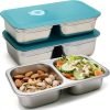 3 Pack Stainless Steel Snack Containers