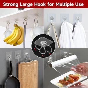 12 Pack Large Adhesive Hooks