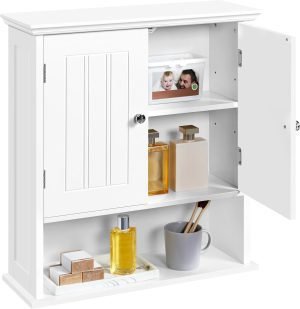 Bathroom Wall Cabinet with 2 Doors
