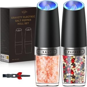 Electric Salt and Pepper Grinder Set