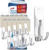 10 Small Sticky Hooks and 12 Adhesive Strips