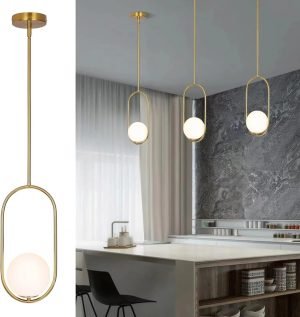 Modern Pendant Lighting Gold Globe Pendant Light Fixture