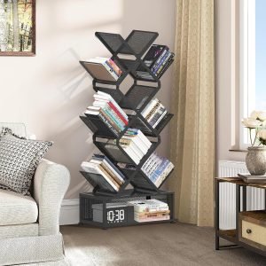 9-Tier Space Saving Book Shelf