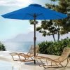 PatioKingdom Auto-Tilt 9FT Patio Umbrella