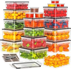 40 PCS Food Storage Containers