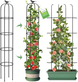 Metal Obelisk Garden Trellis 