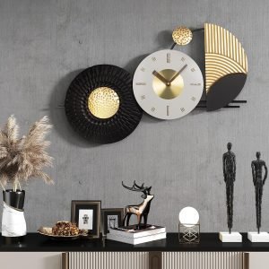 26×16 Inches Large Modern Irregular Wall Clock