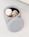 Round Ottoman with Storage