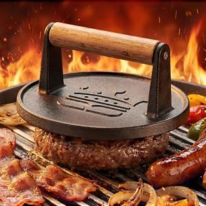 Cast Iron Flat Round Edge Presser