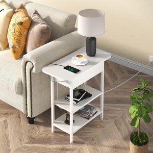 End Table with Charging Station