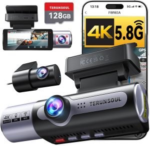 4K Dash Cam Front and Rear