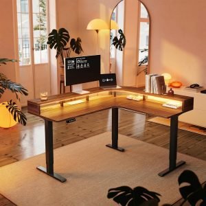 L-Shaped Electric Standing Desk