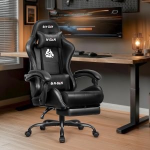 Gaming Chair with Footrest
