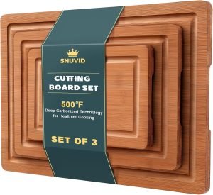 Bamboo Cutting Board Set of 3