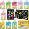 24 Pack Scratch Rainbow Art Crafts Notebook