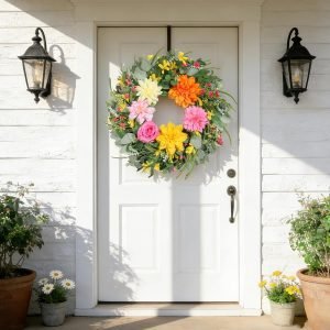 Spring Wreaths for Front Door 24 Inch