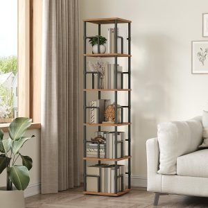5-Tier Rotating Bookshelf